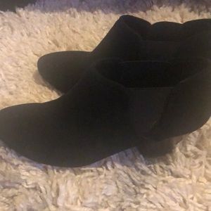 Vanelli black velvet ankle boots